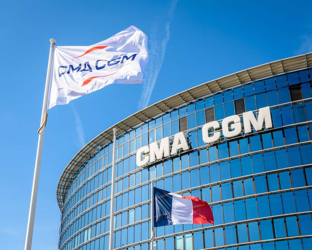 L'edificio dove si trova la sede centrale di CMA CGM a Le Havre, Francia