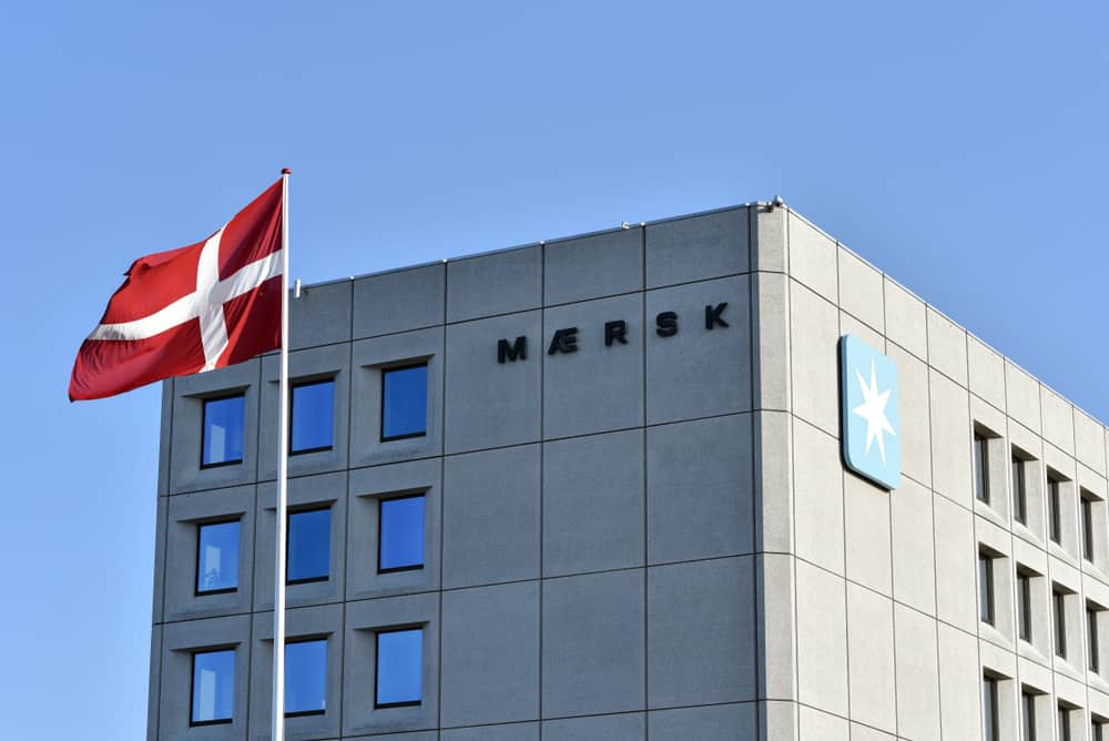 Das Gebäude, in dem sich der Hauptsitz von Maersk in Kopenhagen, Dänemark, befindet