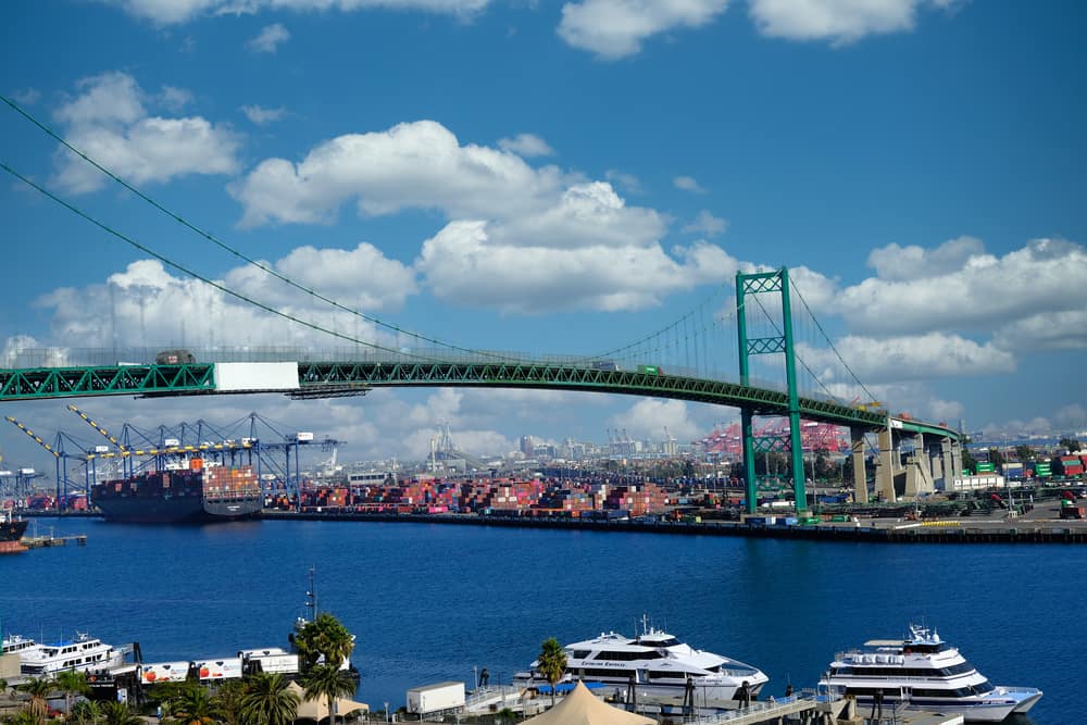 Vista do Porto de Los Angeles