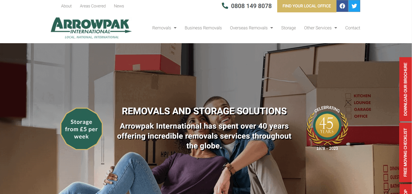 Arrowpak Internationales Umzugsunternehmen