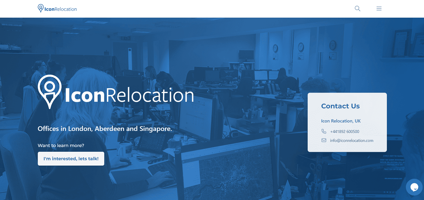 Icon Relocation internationales Umzugsunternehmen