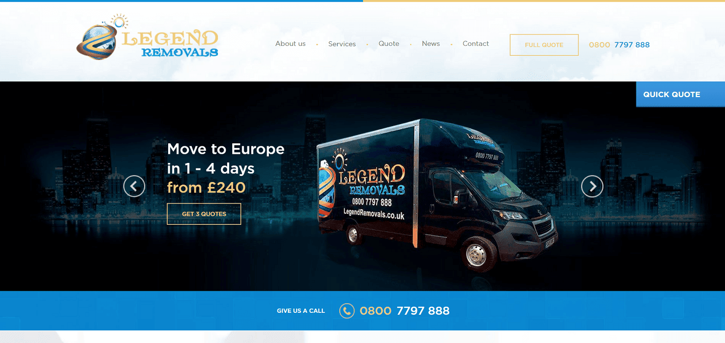 Legend Removals international moving company