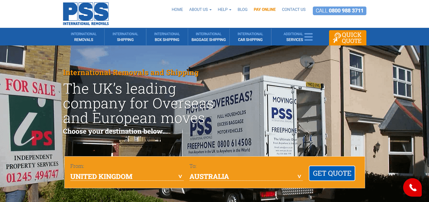 PSS International Removals moving company