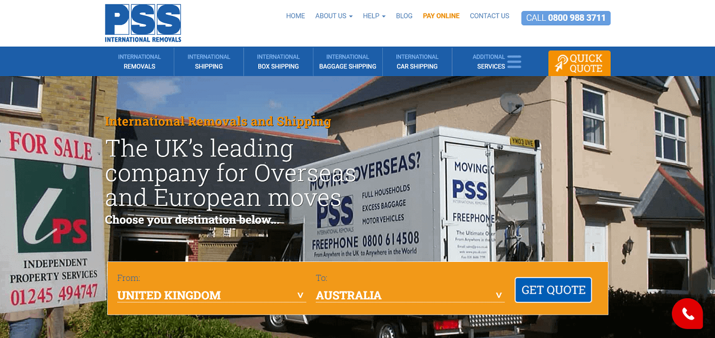 Firma przeprowadzkowa PSS International Removals