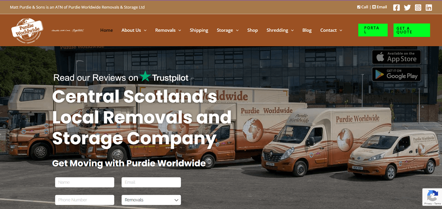 Purdie Worldwide international moving company