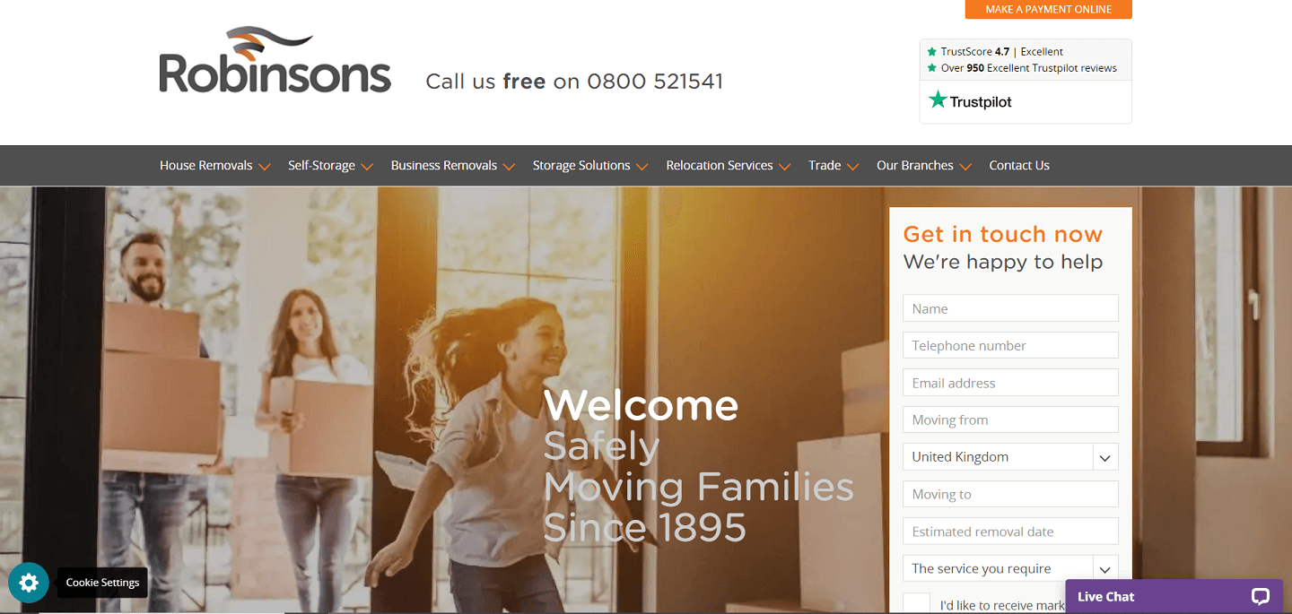 Robinsons Relocation 国际搬家公司